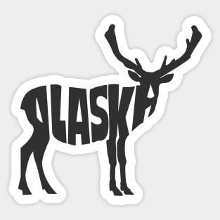 Moose Alaska Sticker